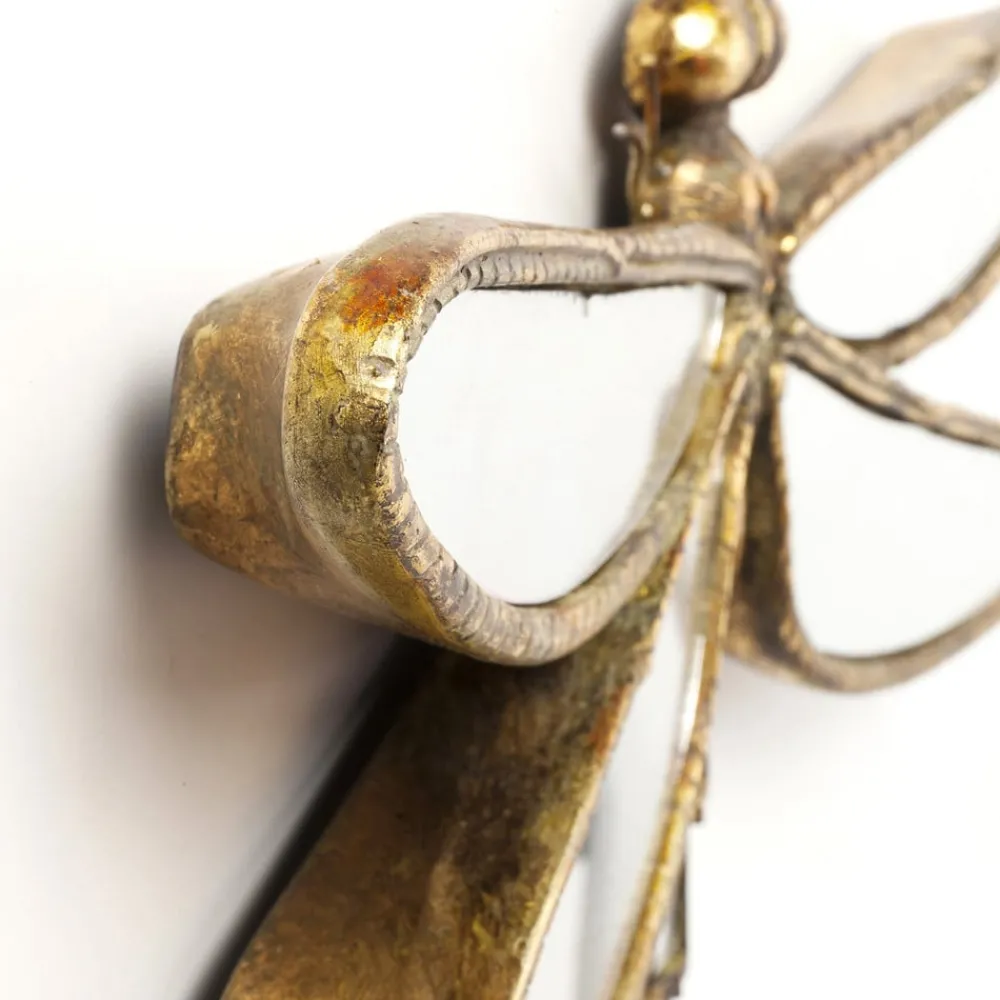 KARE Møbel Og Interiør > vægobjekt Dragonfly Spejl, polyresin, glas, guld