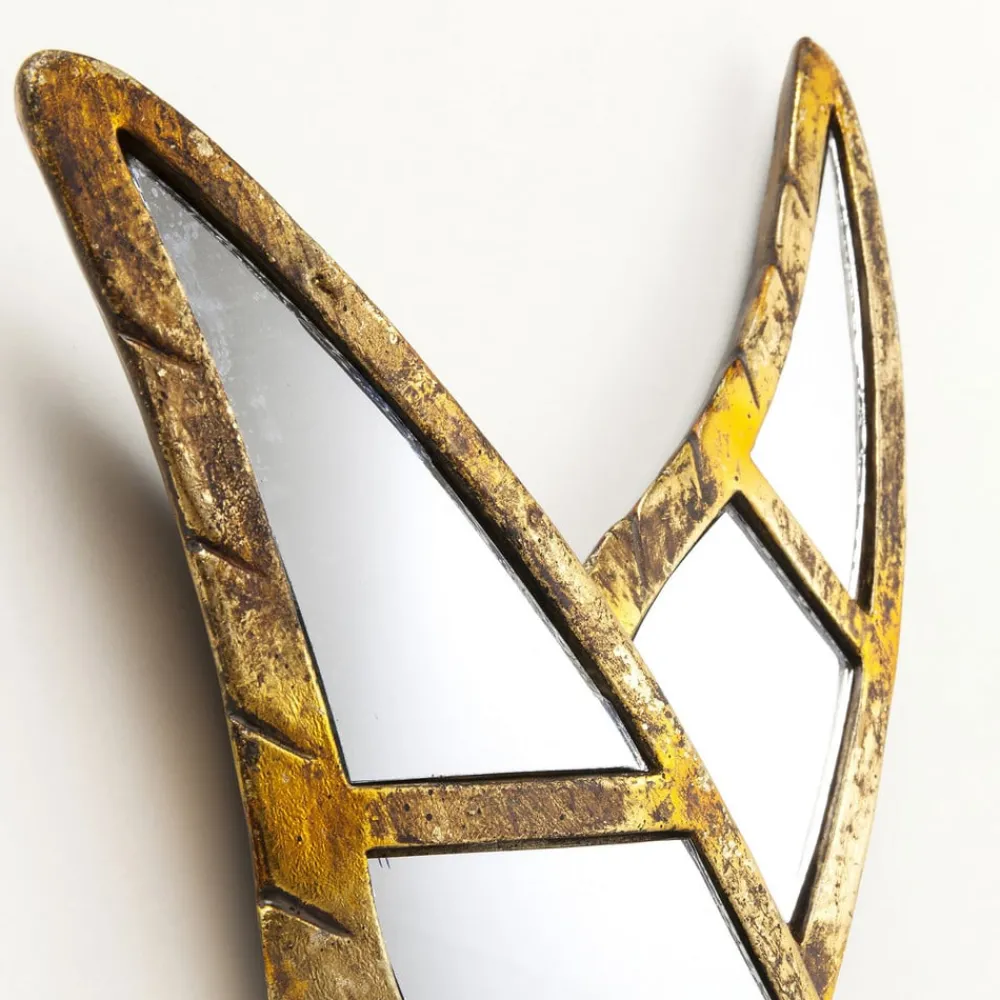 Møbel Og Interiør ^ KARE vægobjekt Hummingbird Mirror, polyresin, glas, guld