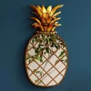 KARE Møbel Og Interiør > vægobjekt Pina Mirror, polyresin, glas, 50 cm, guld