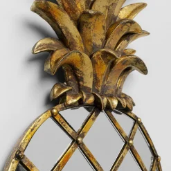 KARE Møbel Og Interiør > vægobjekt Pina Mirror, polyresin, glas, 50 cm, guld