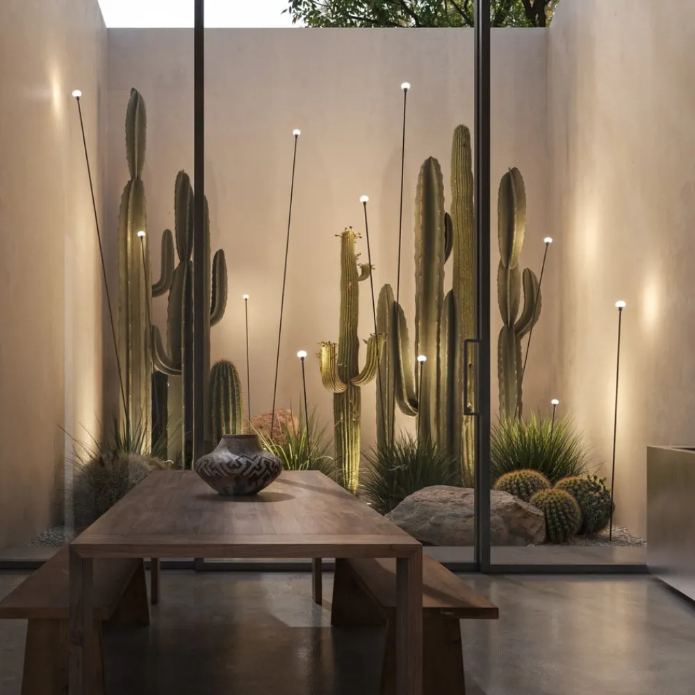 Karman Gadebelysning > LED-gadelampe MINUIT, højde 160 cm, sort, IP65