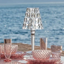 Kartell Dekorationsbelysning|Terrassebelysning > Big Battery - bordlampe IP54, transparent