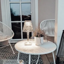 Kartell Dekorationsbelysning|Terrassebelysning > Big Battery - bordlampe IP54, transparent