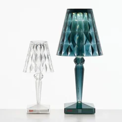 Kartell Dekorationsbelysning|Terrassebelysning > Big Battery - Bordlampe IP54, lyseblå