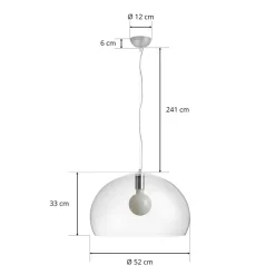 Pendellamper|Pendellamper ^ Kartell FL/Y - LED-pendellampe, transparent