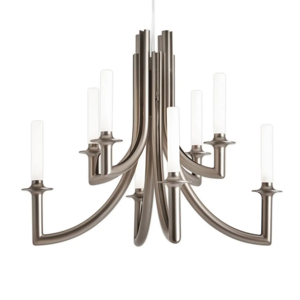 Kartell Lysekroner > Khan lysekrone, Ø 77 cm, mat bronze