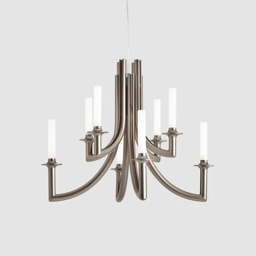 Kartell Lysekroner > Khan lysekrone, Ø 77 cm, mat bronze