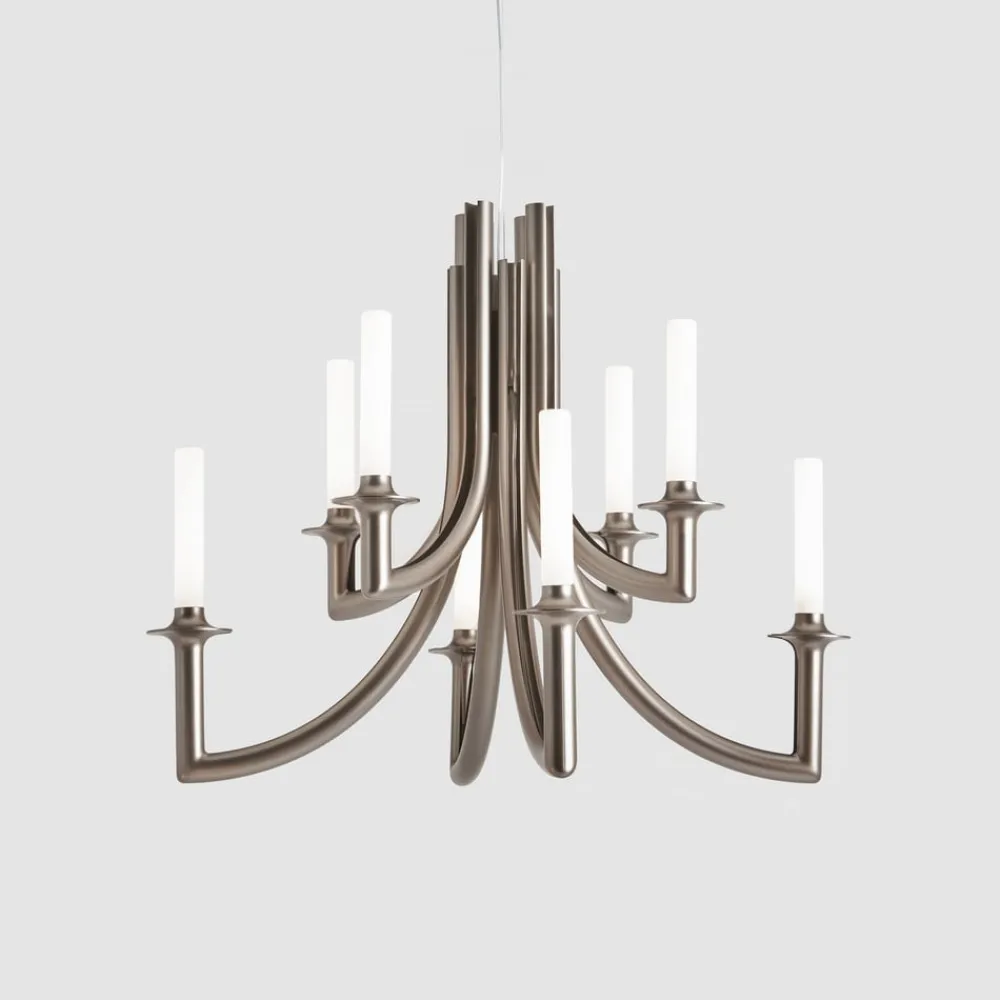Kartell Lysekroner > Khan lysekrone, Ø 77 cm, mat bronze