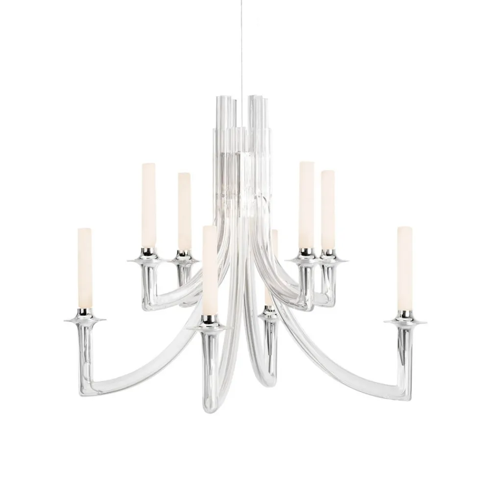 Kartell Lysekroner > Khan lysekrone, Ø 77 cm, transparent