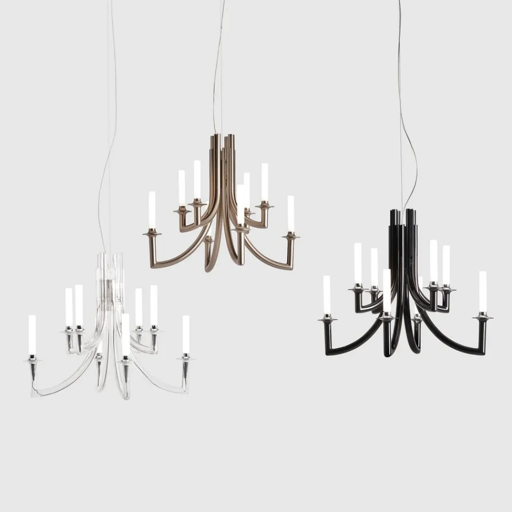 Kartell Lysekroner > Khan lysekrone, Ø 77 cm, transparent