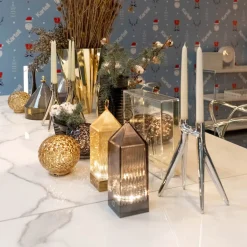 Kartell Dekorationsbelysning > Lantern LED-bordlampe, røggrå IP54