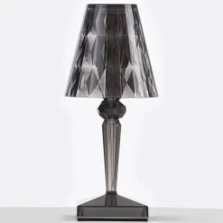 Kartell Dekorationsbelysning|Terrassebelysning > LED-bordlampe Batteri, 26 cm, røggrå, IP54