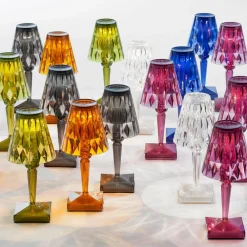 Kartell Dekorationsbelysning|Terrassebelysning > LED-bordlampe Batteri, 26 cm, røggrå, IP54