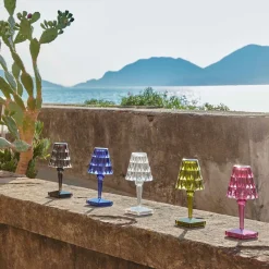Kartell Dekorationsbelysning|Terrassebelysning > LED-bordlampe Batteri, 26 cm, røggrå, IP54