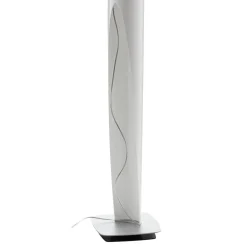 Gulvlamper|Gulvlamper ^ kdln gulvlampe Shakti, sølv, hvid satineret, højde 200 cm