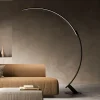kdln Gulvlamper > LED-gulvlampe Kyudo, sort, højde 212 cm