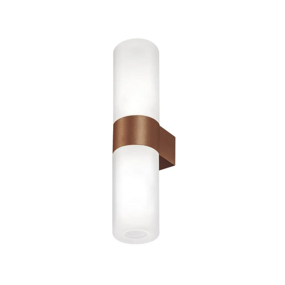 kdln Væglamper > væglampe Pastilla, bronze, højde 36 cm, glas