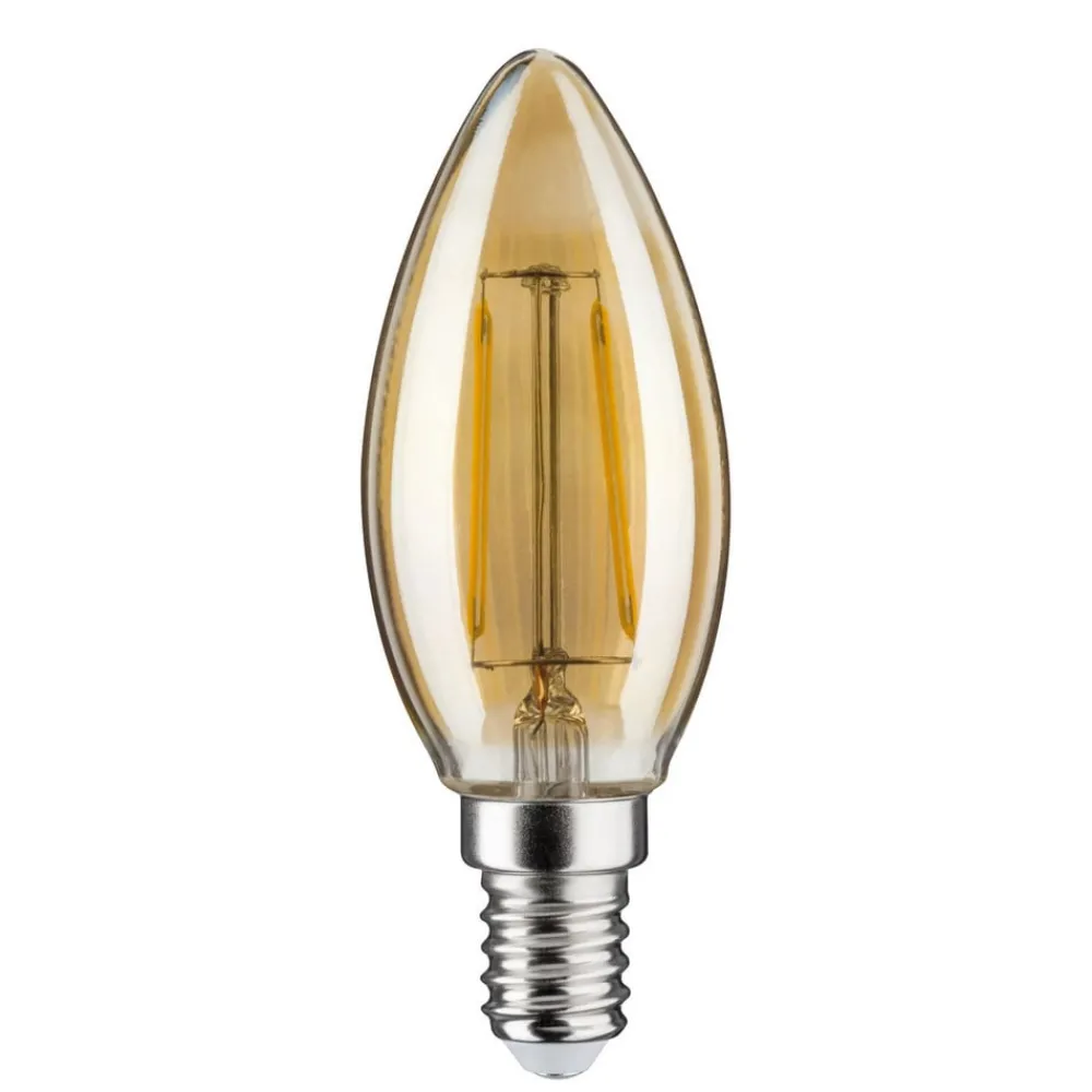 Paulmann Dæmpbar Led-Pære|Filament Pære > Kertepære E14 4,7W 2.500K guld, dæmpbar