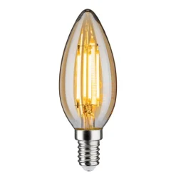 Paulmann Dæmpbar Led-Pære|Filament Pære > Kertepære E14 4,7W 2.500K guld, dæmpbar