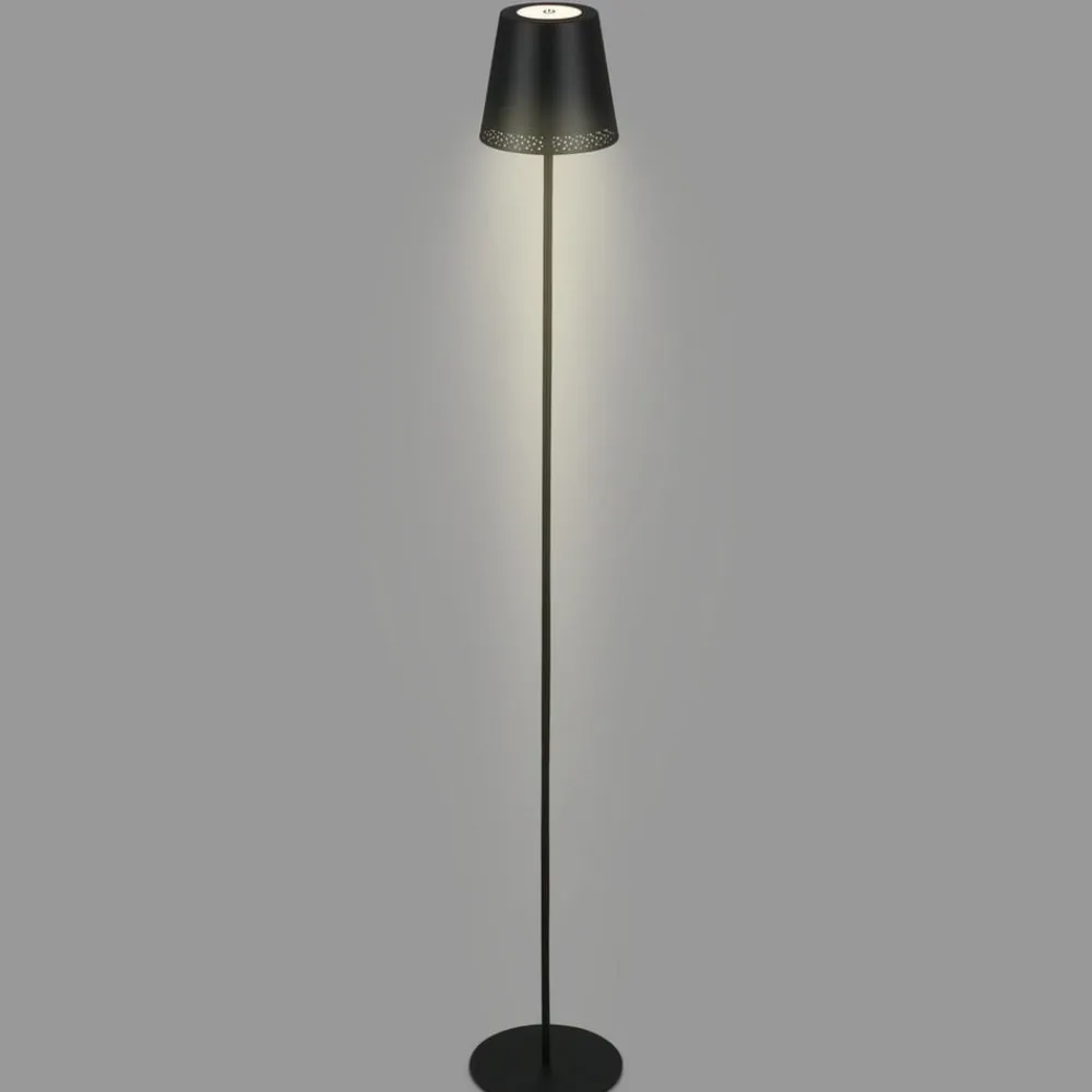 Briloner Terrassebelysning > Kiki LED-gulvlampe, 3.000K, sort, IP44