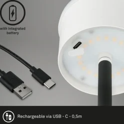 Briloner Terrassebelysning > Kiki LED-gulvlampe, 3.000K, sort, IP44
