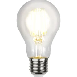 STAR TRADING Filament Pære|Led Pærer > Klar E27 A60 LED-pære 3,5 W, AC/DC 12-24 V 2.700 K