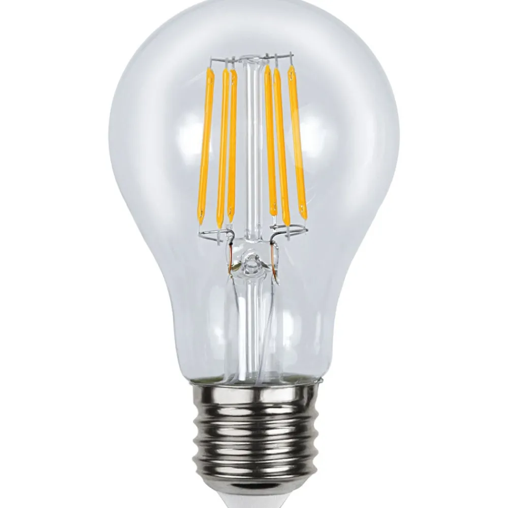 STAR TRADING Filament Pære|Led Pærer > Klar E27 A60 LED-pære 3,5 W, AC/DC 12-24 V 2.700 K