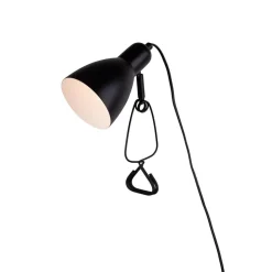 Bordlamper ^ Näve Klemmelampe Mara justerbar stikkabel, sort