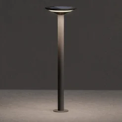 KLEWE Solcellelamper > Keope LED-vejlampe, antracit, højde 80 cm, IP65