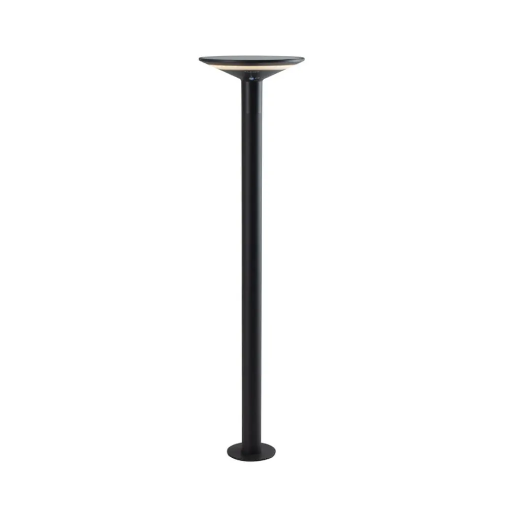 KLEWE Solcellelamper > Keope LED-vejlampe, antracit, højde 80 cm, IP65