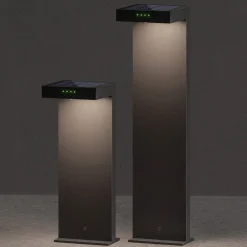 KLEWE Solcellelamper|Sokkellamper > LED-solcellelampe ALA GROUND MINI, antracit, 40 cm, IP65