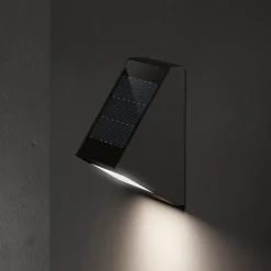 KLEWE Solcellelamper > LED-solcellelampe ECOSTEP, antracit, 17 cm, IP65