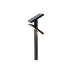 Solcellelamper|Udendørs Spot ^ KLEWE LED-solcellelampe HELIOSTEPPER, antracit, jordspyd, IP65