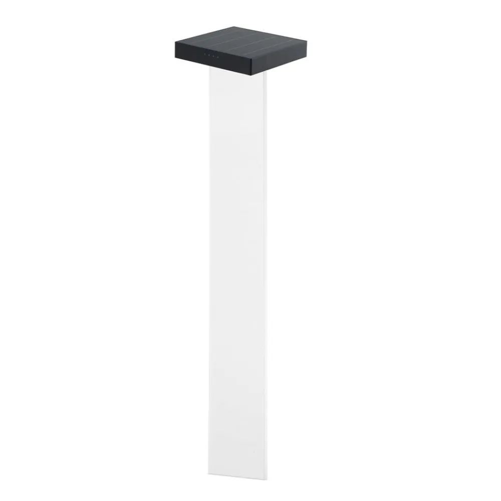 Solcellelamper ^ KLEWE LED-solcellelampe Scotty, klar/antracit, 60 cm, IP65