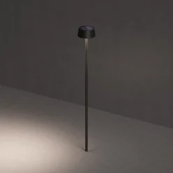 KLEWE Udendørs Spot|Lygtepæle > LED-solcellelampe SUNDRESS antracit 250 cm jordspyd IP65