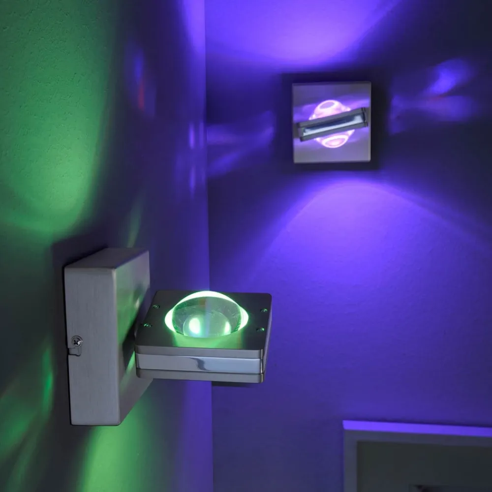 Q-Smart-Home Loftlamper > Kontrollerbar LED-væglampe Fisheye, fjernbetjening
