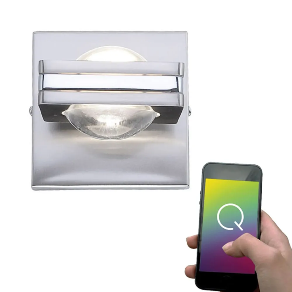 Q-Smart-Home Loftlamper > Kontrollerbar LED-væglampe Fisheye, fjernbetjening