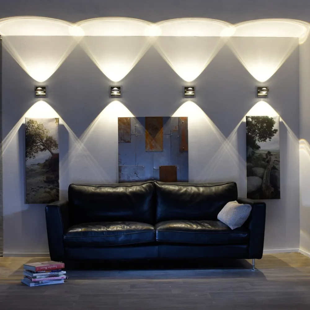 Q-Smart-Home Loftlamper > Kontrollerbar LED-væglampe Fisheye, fjernbetjening