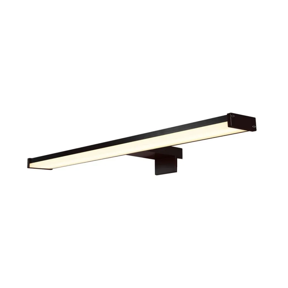 Searchlight Væg- Og Spejllamper > Kos LED-spejllampe, bredde 60 cm, sort aluminium IP44