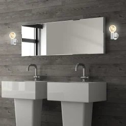 Væglamper ^ Briloner Kosol væglampe til badet, IP44, E27, krom