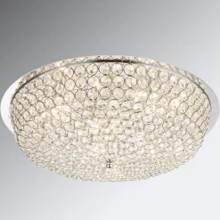 Loftlamper ^ Globo Krystal loftlampe Emilia med LED-pære