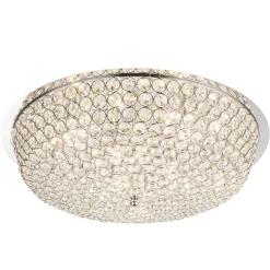 Loftlamper ^ Globo Krystal loftlampe Emilia med LED-pære