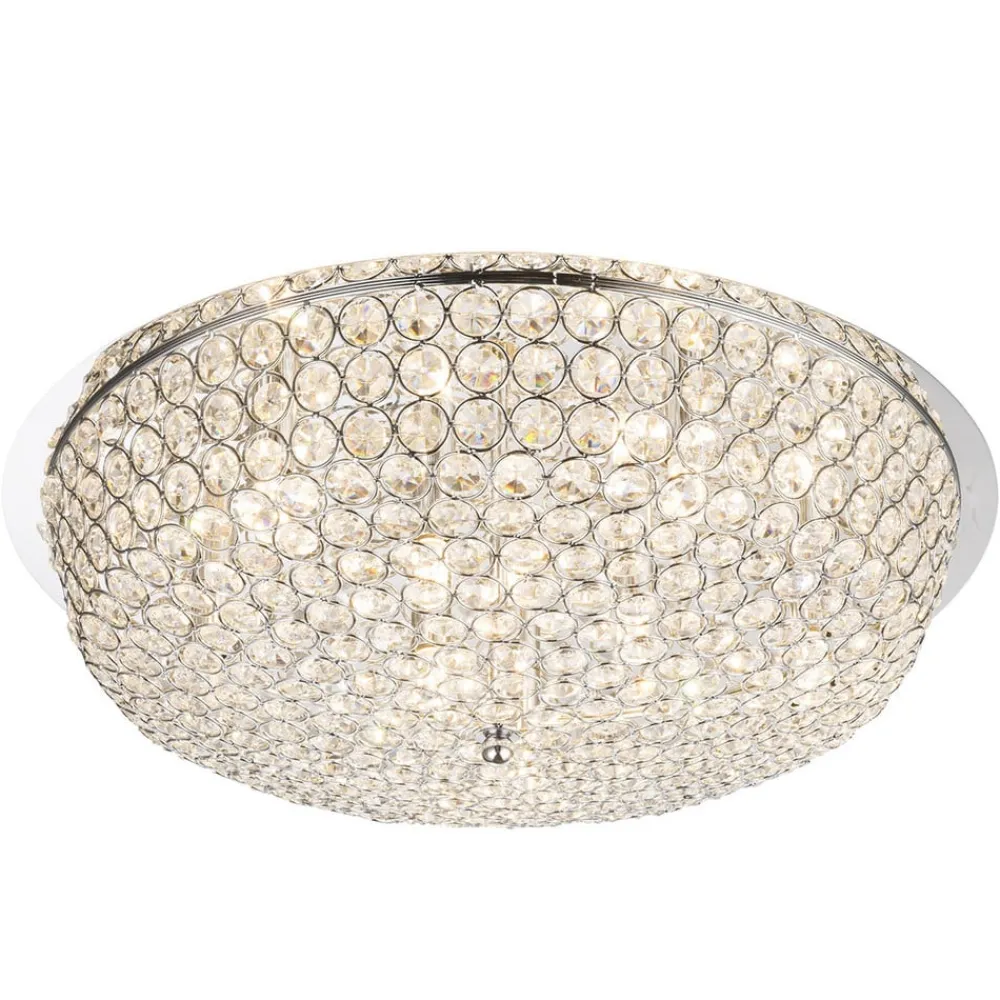 Loftlamper ^ Globo Krystal loftlampe Emilia med LED-pære