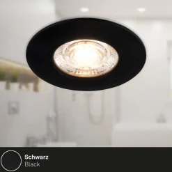 Briloner Loftlamper|Indbygningsspots > Kulana Mini indbygget spotlight LED IP44 3 st sort