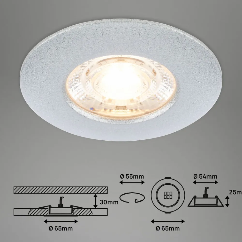 Briloner Loftlamper|Indbygningsspots > Kulana Mini indbygget spot med LED IP44 3er krom