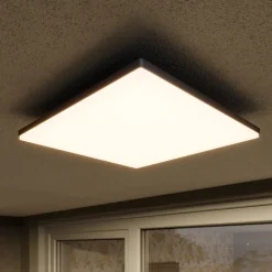 Lucande Terrassebelysning|Udendørs Loftlamper > Kvadratisk LED-loftslampe Henni udendørs