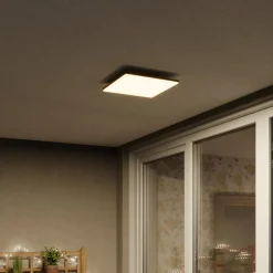 Lucande Terrassebelysning|Udendørs Loftlamper > Kvadratisk LED-loftslampe Henni udendørs