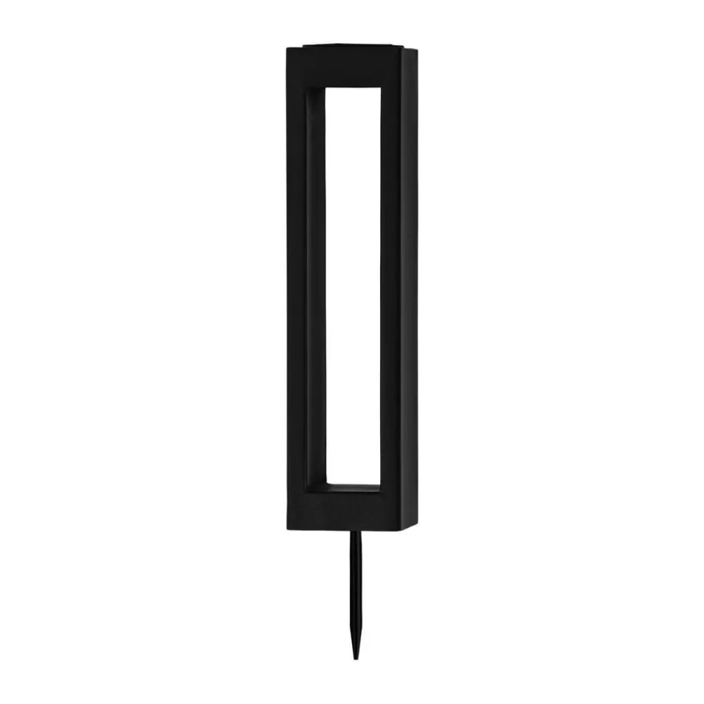 Solcellelamper|Udendørs Spot ^ EGLO Lampe med jordspyd 48934, sort