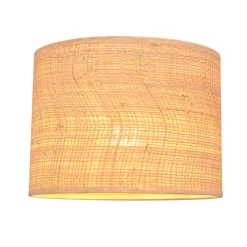 Lampeskærme ^ HELAM Lampeskærm Abba E27 Ø20/højde 15 cm, rattan