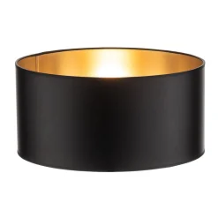 HELAM Lampeskærme > Lampeskærm Alba, Ø 40 cm, E27, sort/guld